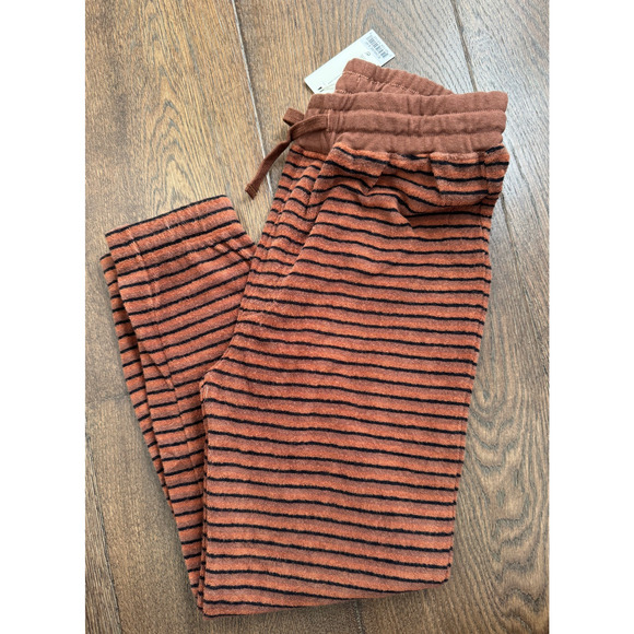 NWT New Rylee + Cru Striped Terry Joggers Pants Sz 8-9 - Picture 1 of 6